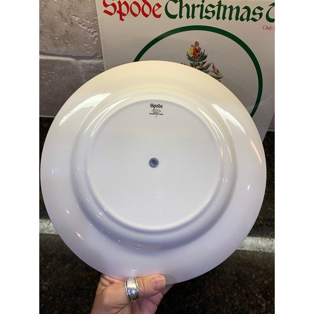 Spode Christmas Tree Tidbit 10 1/2” Tray NIB - Picture 4 of 5
